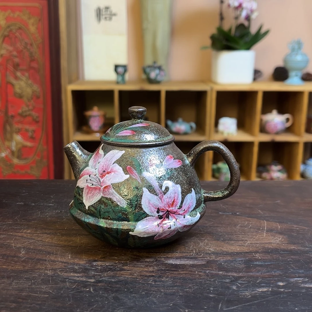 柴烧手工手绘陶瓷