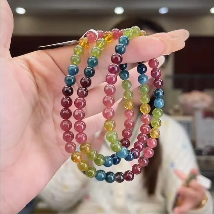 01580354碧玺/未镶嵌6mm+碧玺多圈多样性发货54