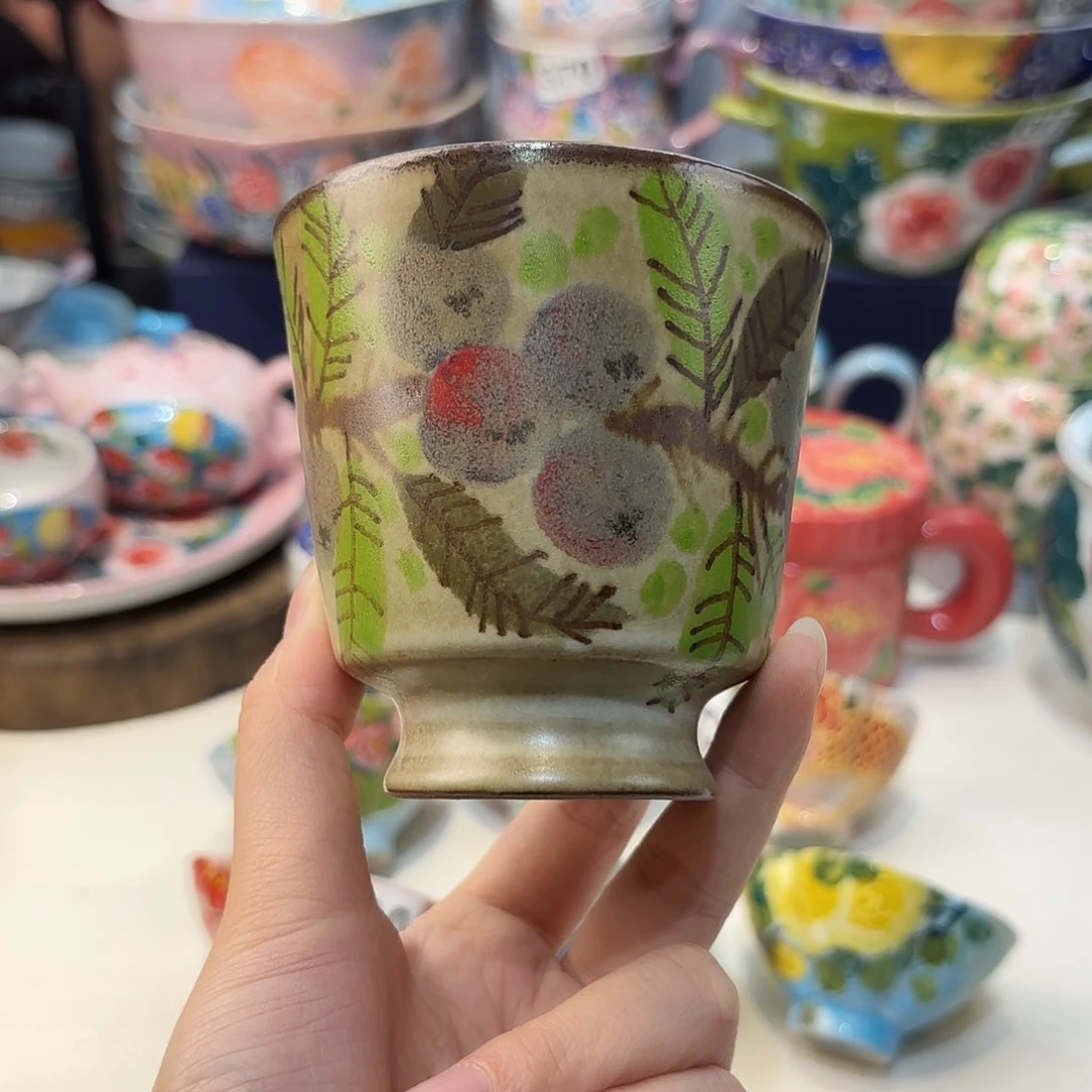 瓷片景德镇手绘高温釉下彩陶瓷茶具