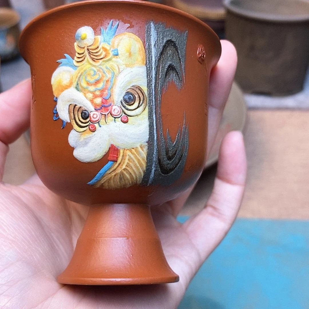 紫砂茶杯宜兴紫砂杯