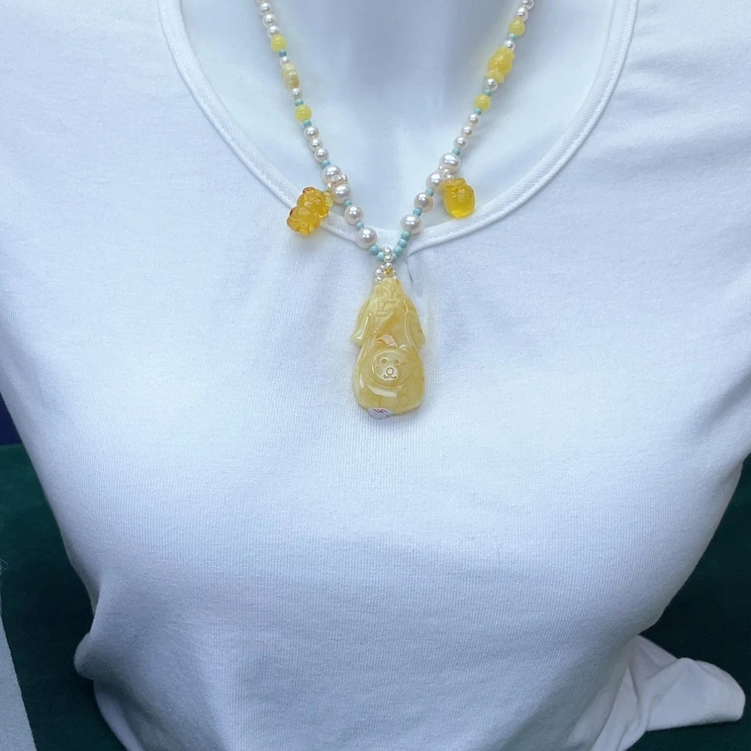 琥珀裸石未镶嵌蜜蜡