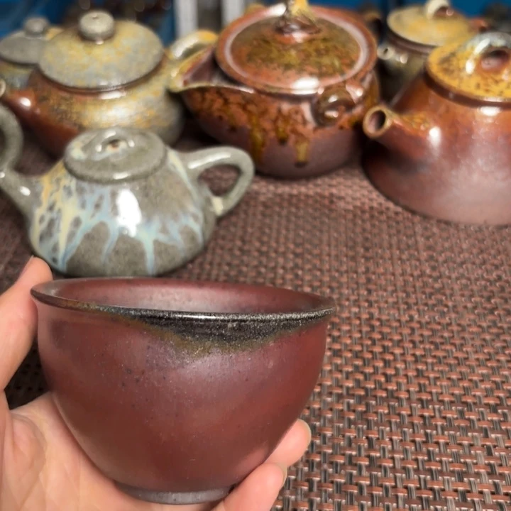 茶杯紫砂大束口杯160