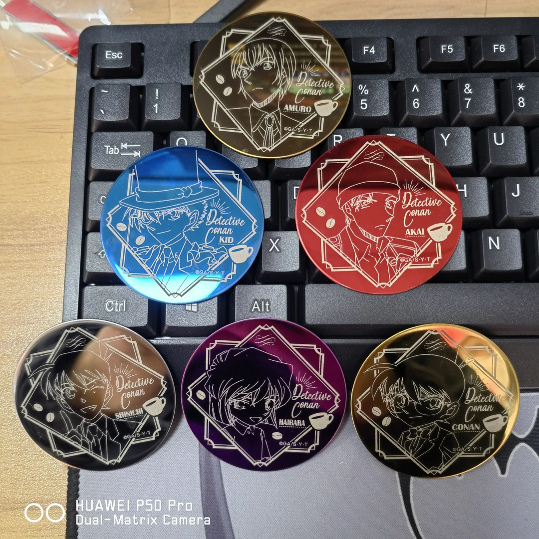 名侦探柯南不锈钢吧唧黑板画吧唧