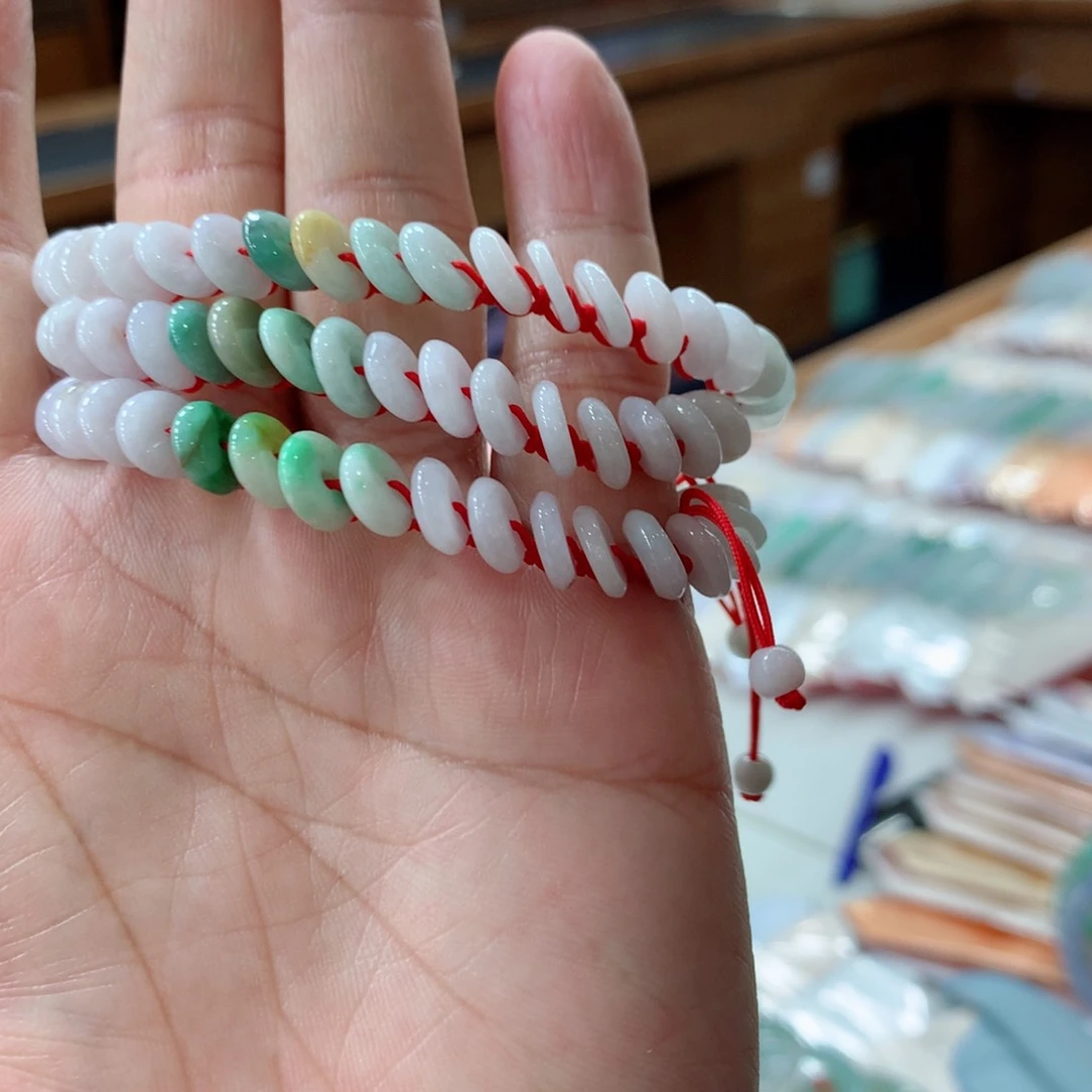 翡翠手链未镶嵌多样性发一