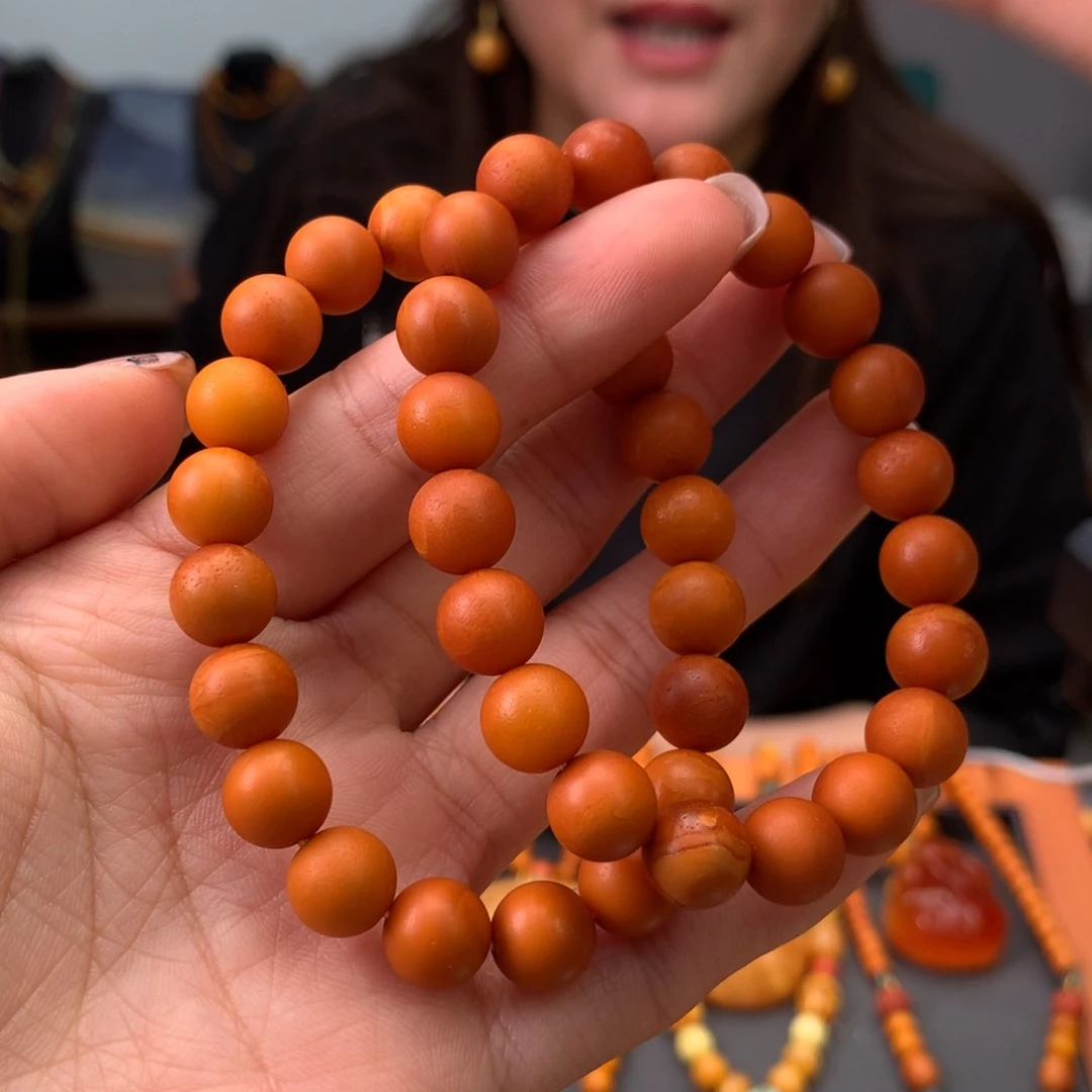蜜蜡手串未镶嵌多样性发一