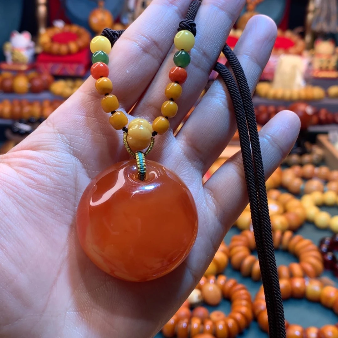 【闪购商品】蜜蜡吊坠(赠链)未镶嵌蜜蜡吊坠