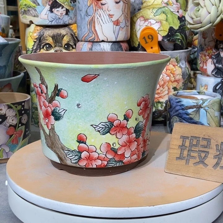 红陶景德镇艺术手绘作品