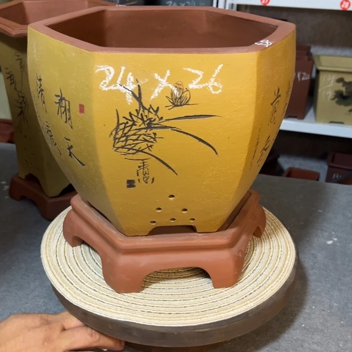 紫砂花盆紫砂花盆