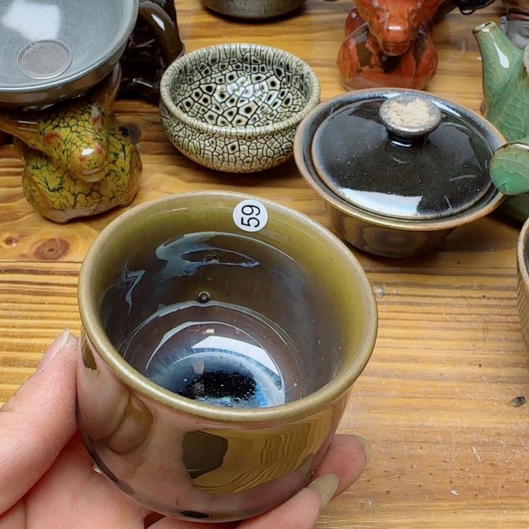 茶盏建窑建盏茶器微瑕