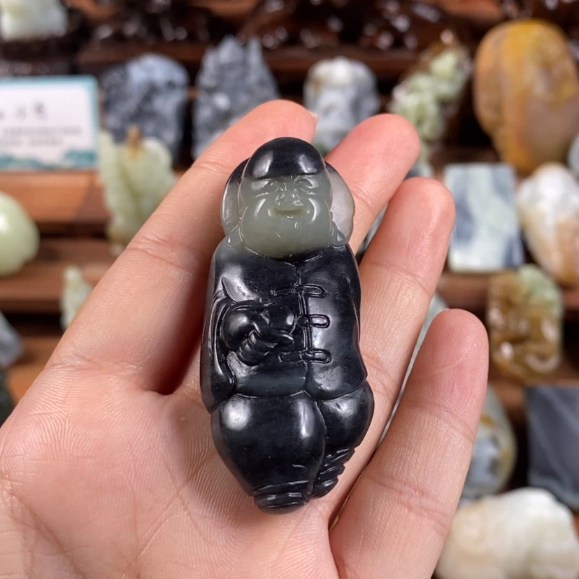 【闪购商品】未镶嵌和田玉挂件云***刀