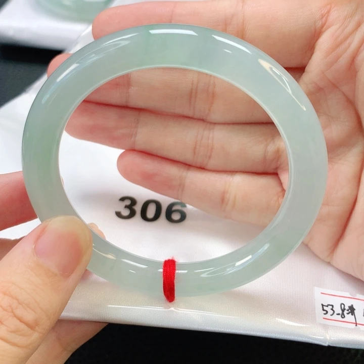 未镶嵌手镯翡翠缅甸圆53.8