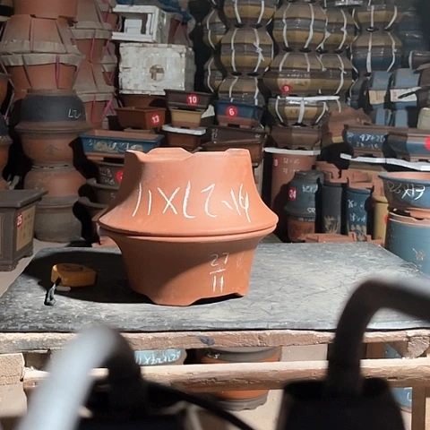 紫砂花盘四角碗盆两个