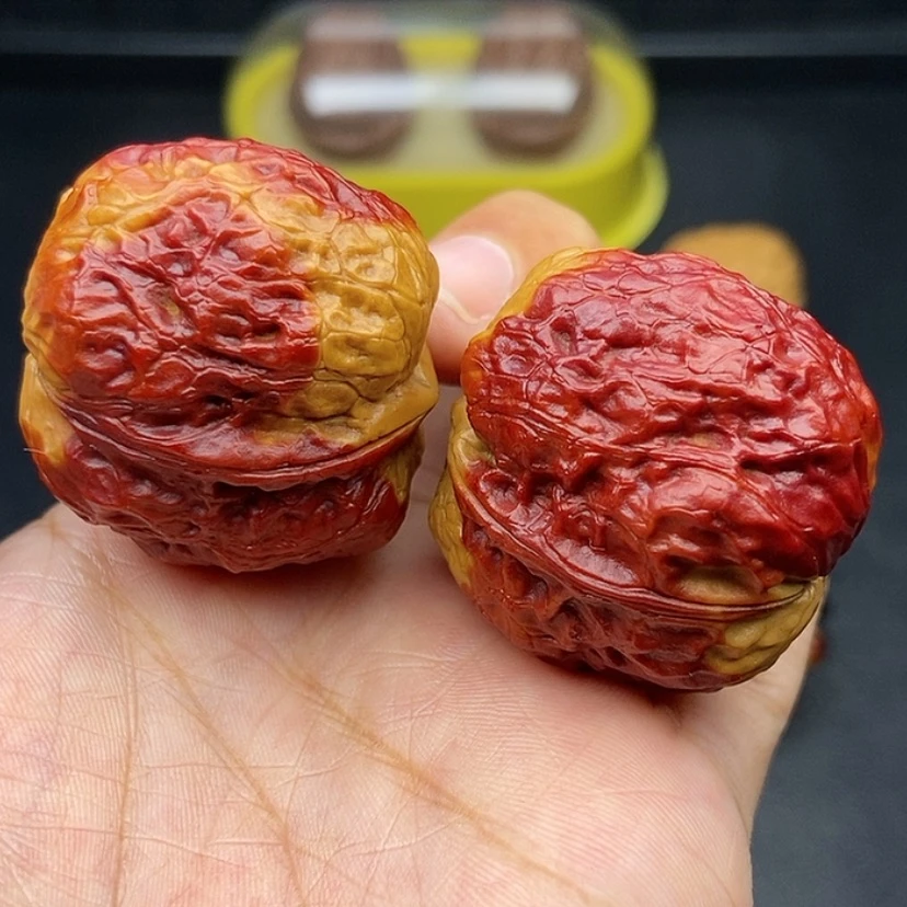 【闪购商品】把件文玩核桃39尺七彩元宝蟾