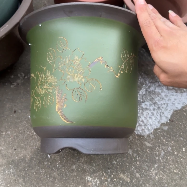 紫砂花盆口径24高度22正品