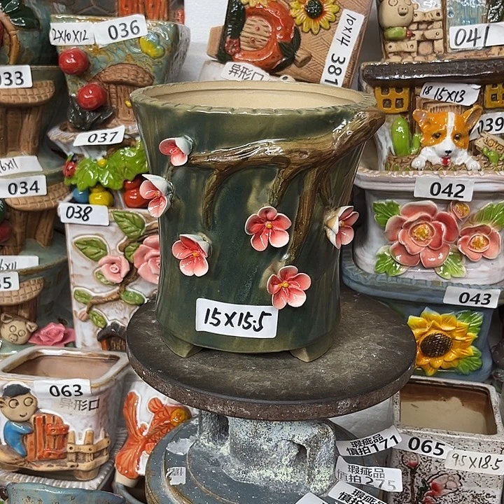 粗陶材质多肉花盆