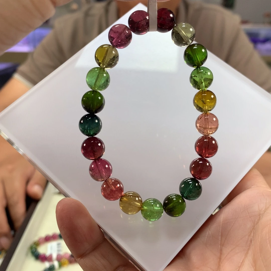 未镶嵌手链碧玺9,2左右