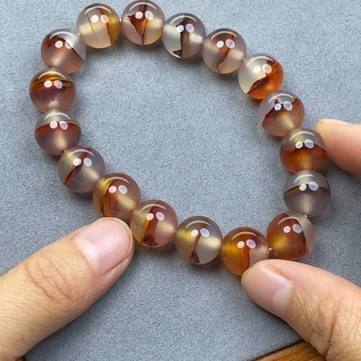 猫***玛瑙/玉髓未镶嵌手链