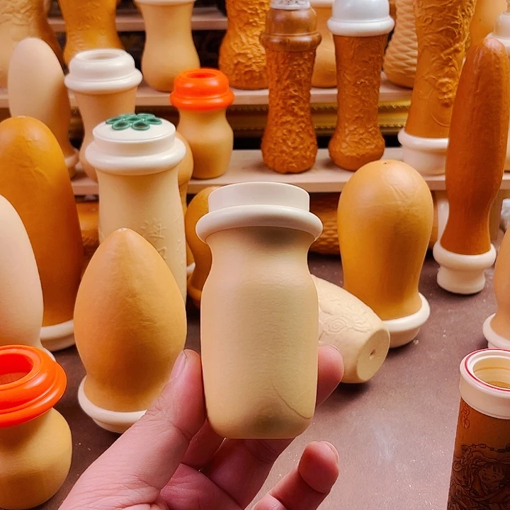 竹蛉葫芦，密胺口盖七眼，微瑕