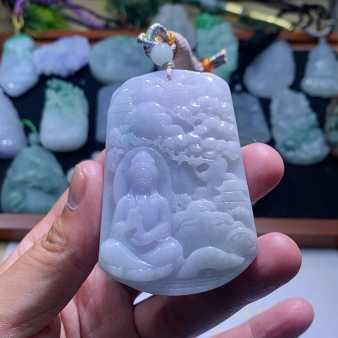 【闪购商品】翡翠颈饰未镶嵌观音