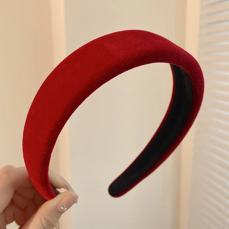 优雅发箍日韩网红法式纯色头饰民族风秋冬头箍复古瑞丽风缎面