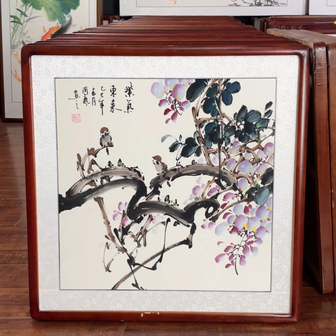 国画带框尺寸63*63厘米