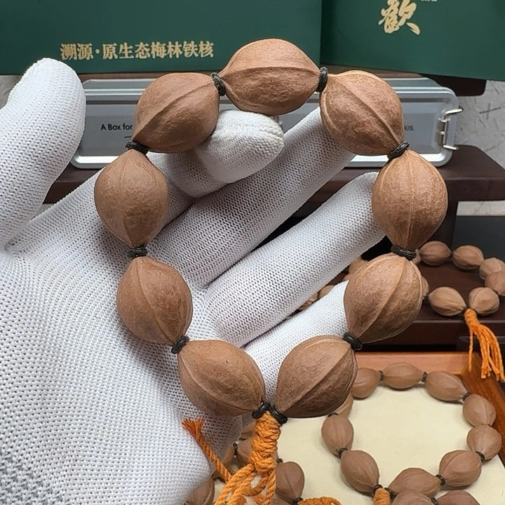 橄榄核手串2028三花短圆
