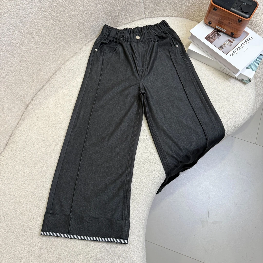【2025夏款新品】青少年时尚夏季韩版百搭休闲牛仔裤HWX070