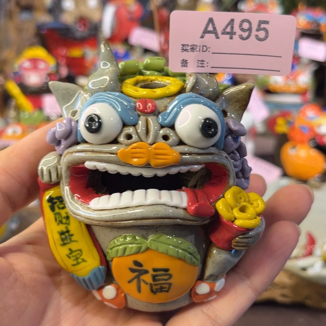 泥塑纯手工茶宠摆件