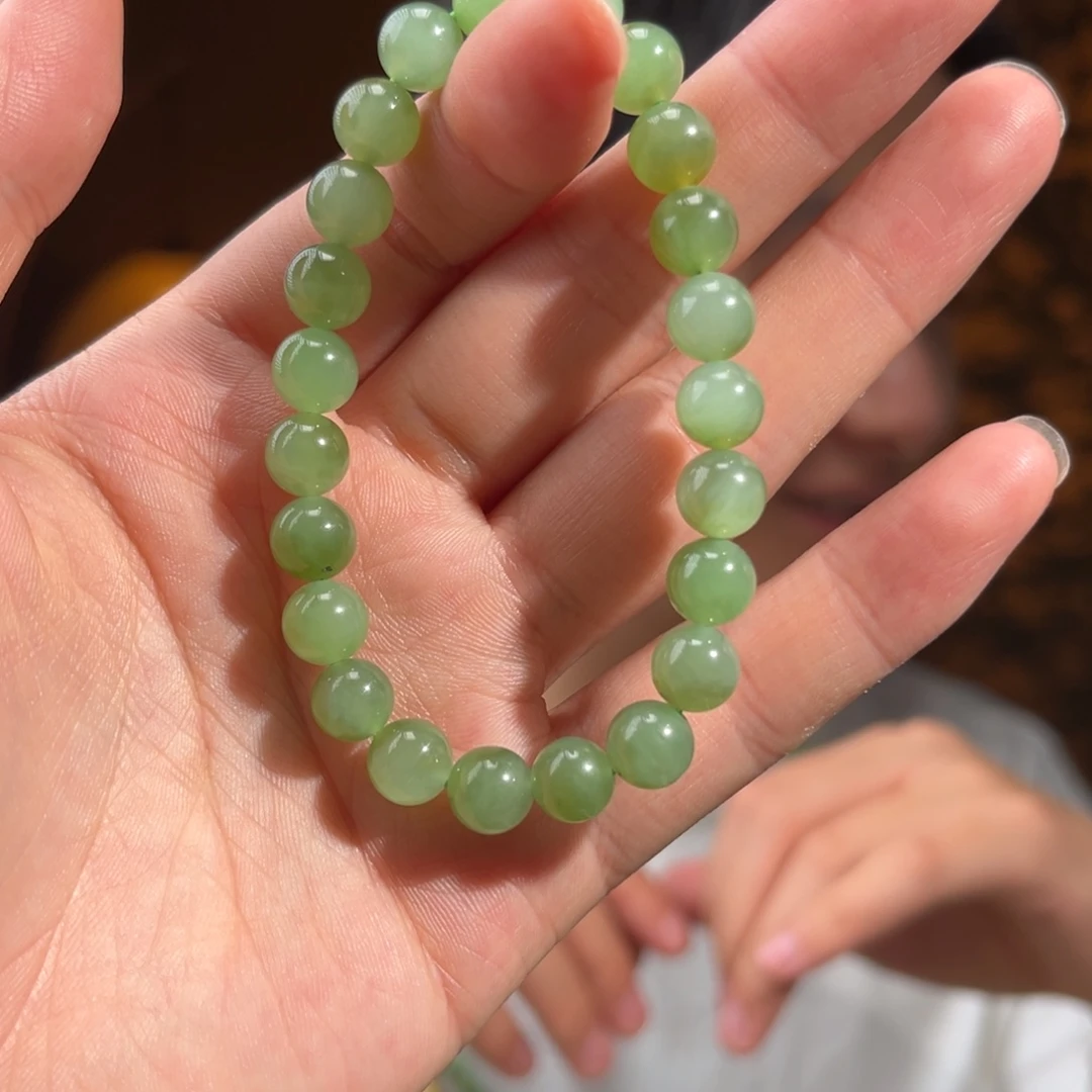 手串未镶嵌和田玉糖皮乌兰海8mm500