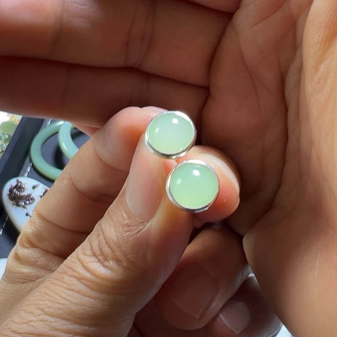 和田玉银S925镶嵌珠宝奇石