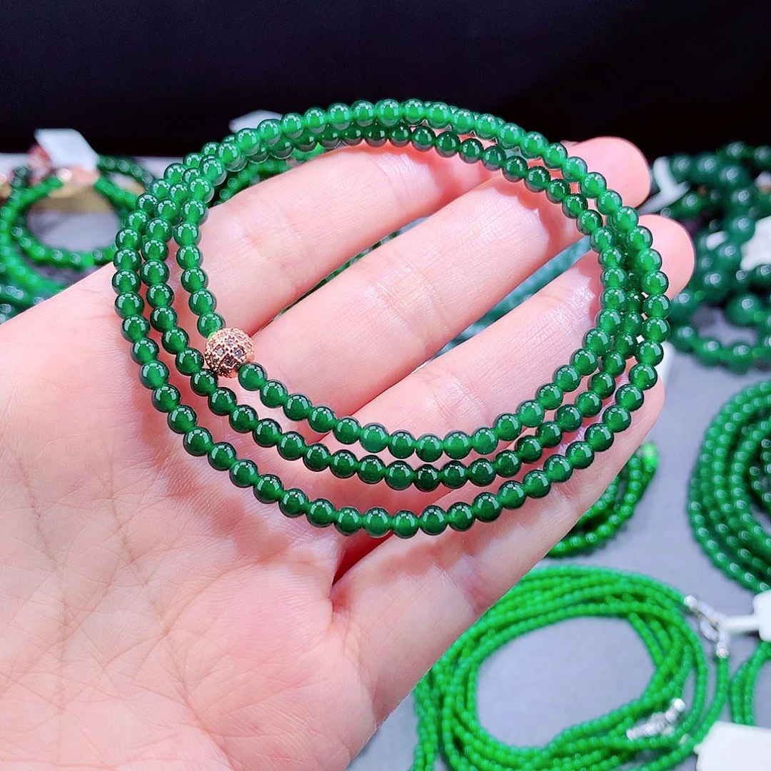 翡翠未镶嵌毛衣链