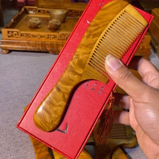 金丝楠金丝楠木小叶梳子