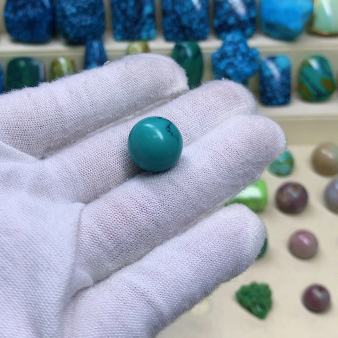 绿松石未镶嵌三彩随行