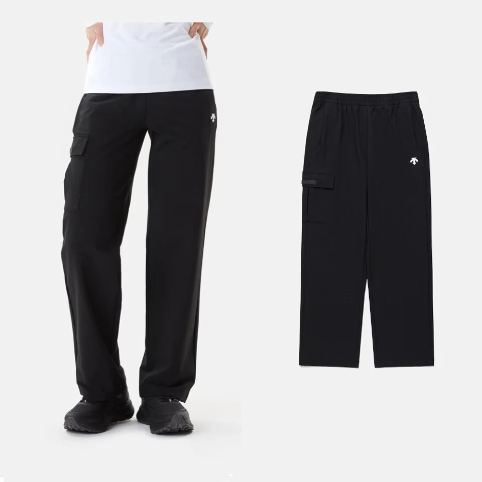 DESCENTE/迪桑特休闲宽松百搭梭织运动长裤男女同款SP323UPT92