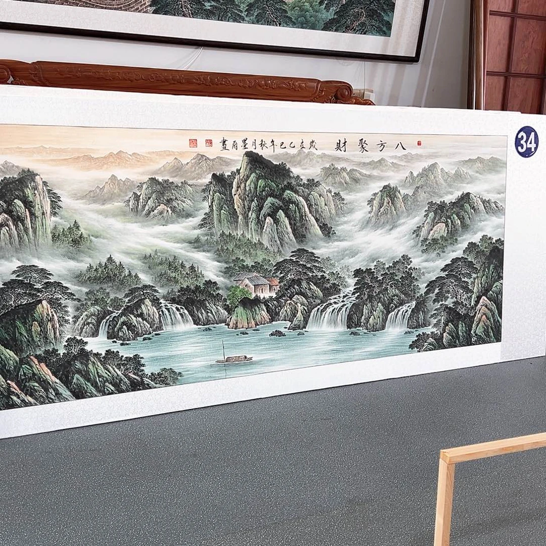 田***新国画手绘保证假一罚万