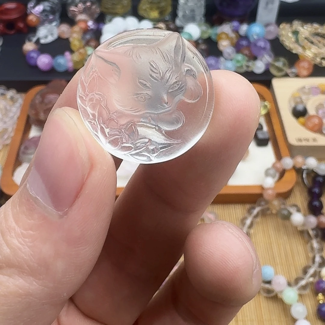 手链银S925镶嵌烟晶