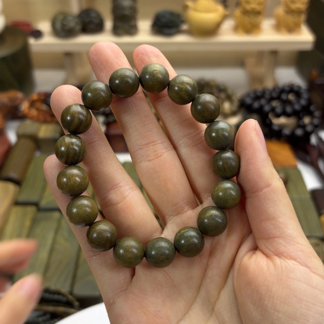 无***尸木绿檀1.2圆珠单圈