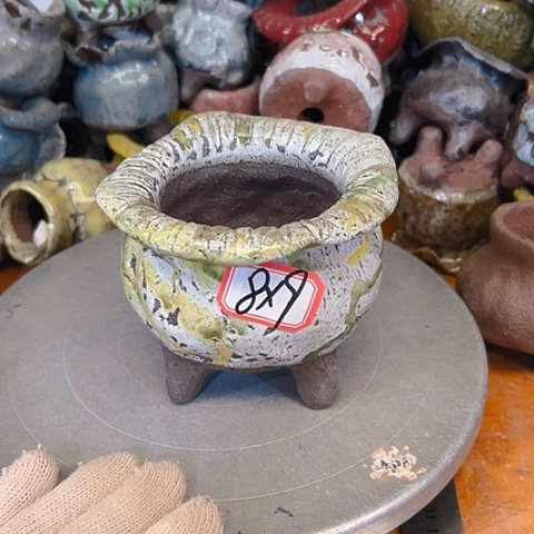 粗陶花盆手工花盆制作就这样