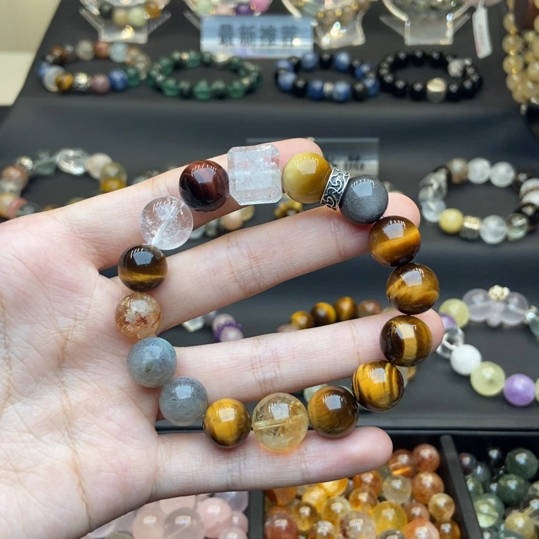 合金手链水晶虎眼石