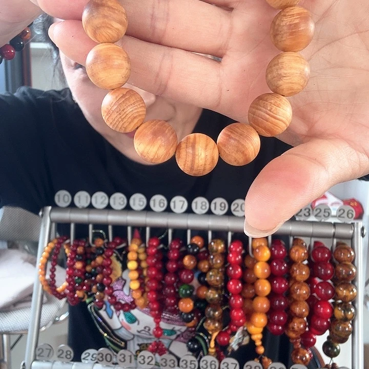 松木原生态琥珀布手串1.5男款