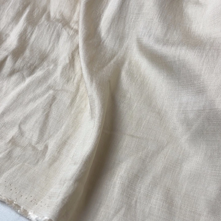 天丝（莱赛尔纤维）杏色麻棉1米
