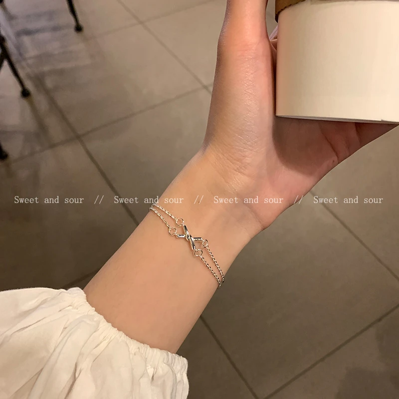 合金手链 冷淡风设计感时尚个性百搭小众手链9352-02