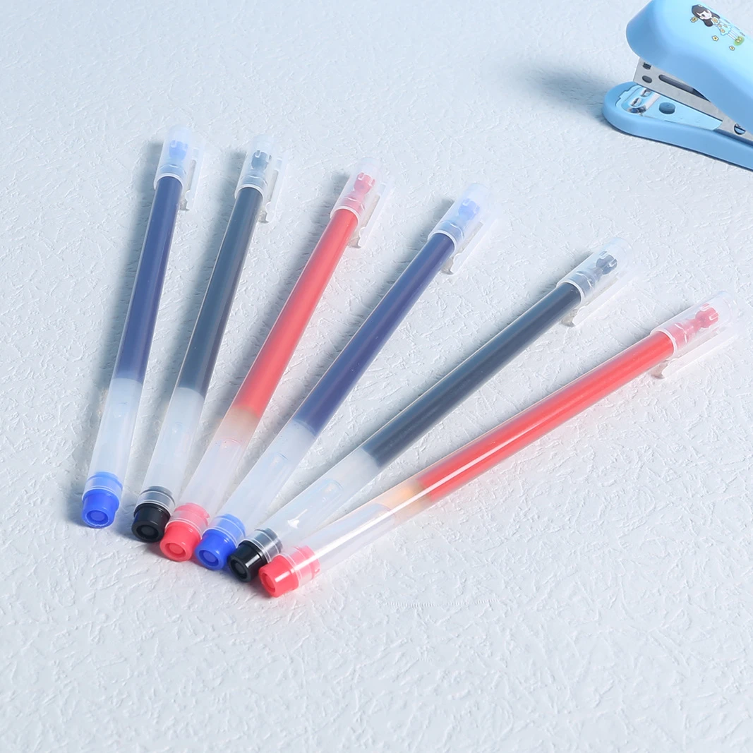 乐炫B98大容量笔速干中性笔0.5mm黑色碳素水笔学生用品考试签字笔