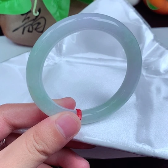 翡翠手镯未镶嵌圆条013