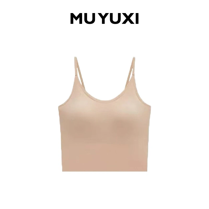 MUYUXI 新品上新隐形粉底液背心胸垫文胸一体打底美背上衣 EV300