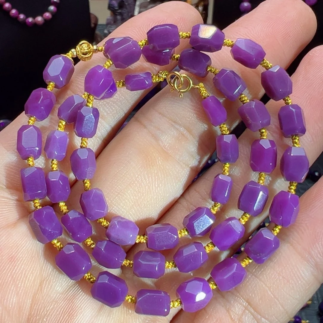 苏纪石（舒俱来）18K金镶嵌项链