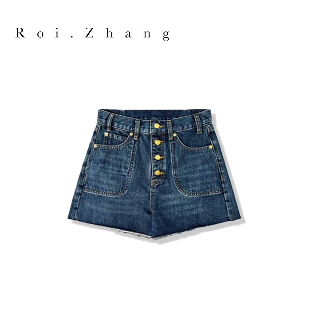 Roi-Zhang【万能短裤】100棉早春百搭牛仔短裤GK001