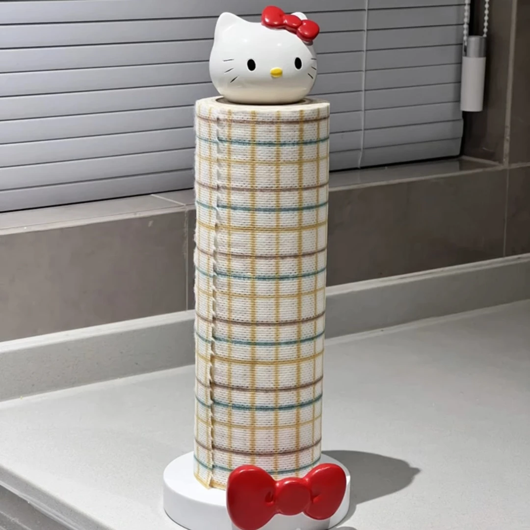 【厨房用品】hellokitty纸巾架厨房纸架凯蒂猫卷纸架家用立式架子