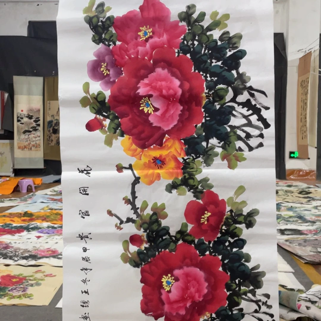 国画国画作者画心一张
