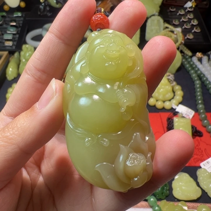 和田玉（黄玉）颈饰未镶嵌